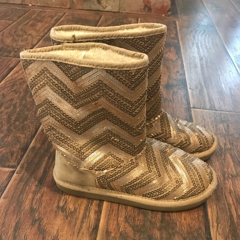 Girls sequin boots